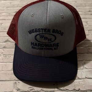 Webster Bros Two-Tone Trucker Hat - Red and Blue